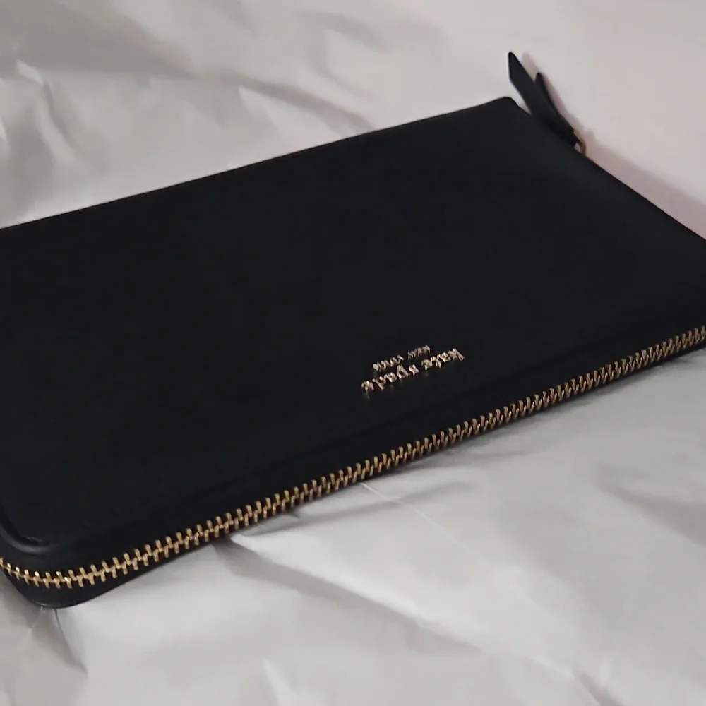 💖❤️Kate Spade Large Black Zippy Wallet - great condition❣️💕